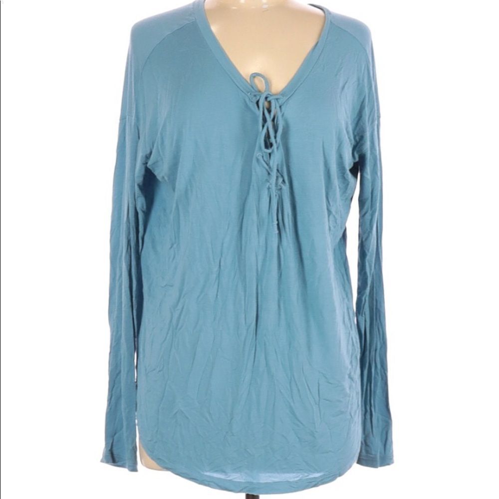 PINK Victoria Secret l Blue Long Sleeve Shirt - M